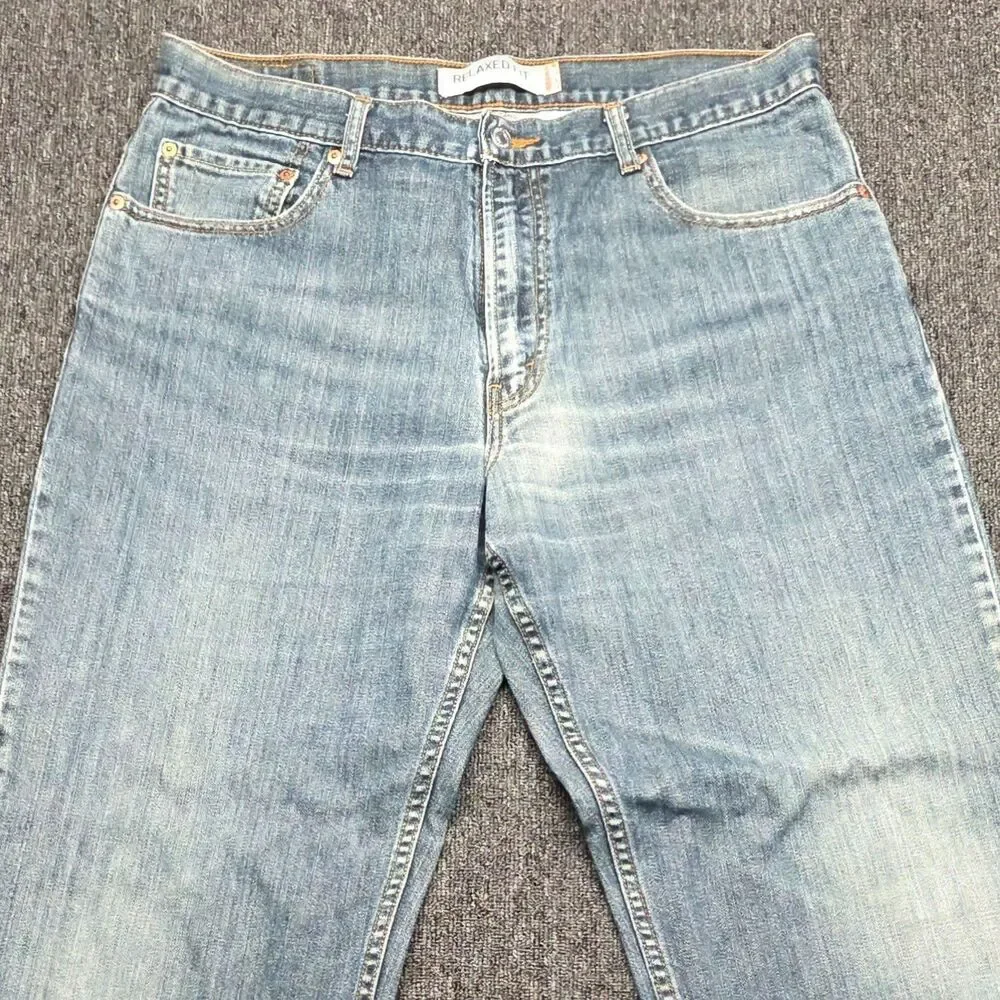 Levis 550 Jeans Mens 36x32 Relaxed Fit Tapered Leg Blue Medium Stonewash Denim